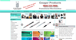 Desktop Screenshot of cougarproducts.com