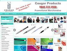 Tablet Screenshot of cougarproducts.com